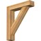 Ekena Millwork Traditional Block Rough Sawn Bracket w/ Offset Brace, Western Red Cedar, 6"W x 26"D x 30"H BKT0604X26X30TRA05RWR - alternate 1